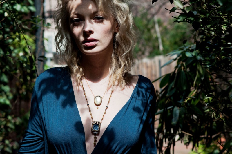 Female model photo shoot of Parrish Relics Jewelry and Amanda Gordon in Beacon Hill, Boston