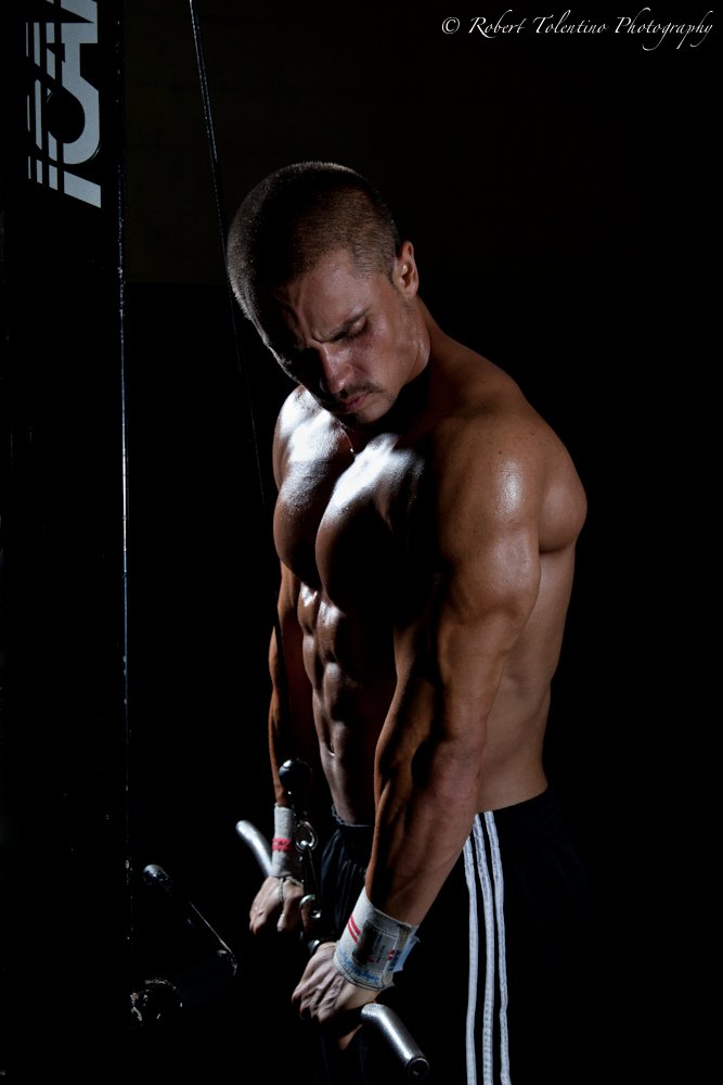 Male model photo shoot of Jody Westby-Hanalei by Rob Tolentino in Power House Gym