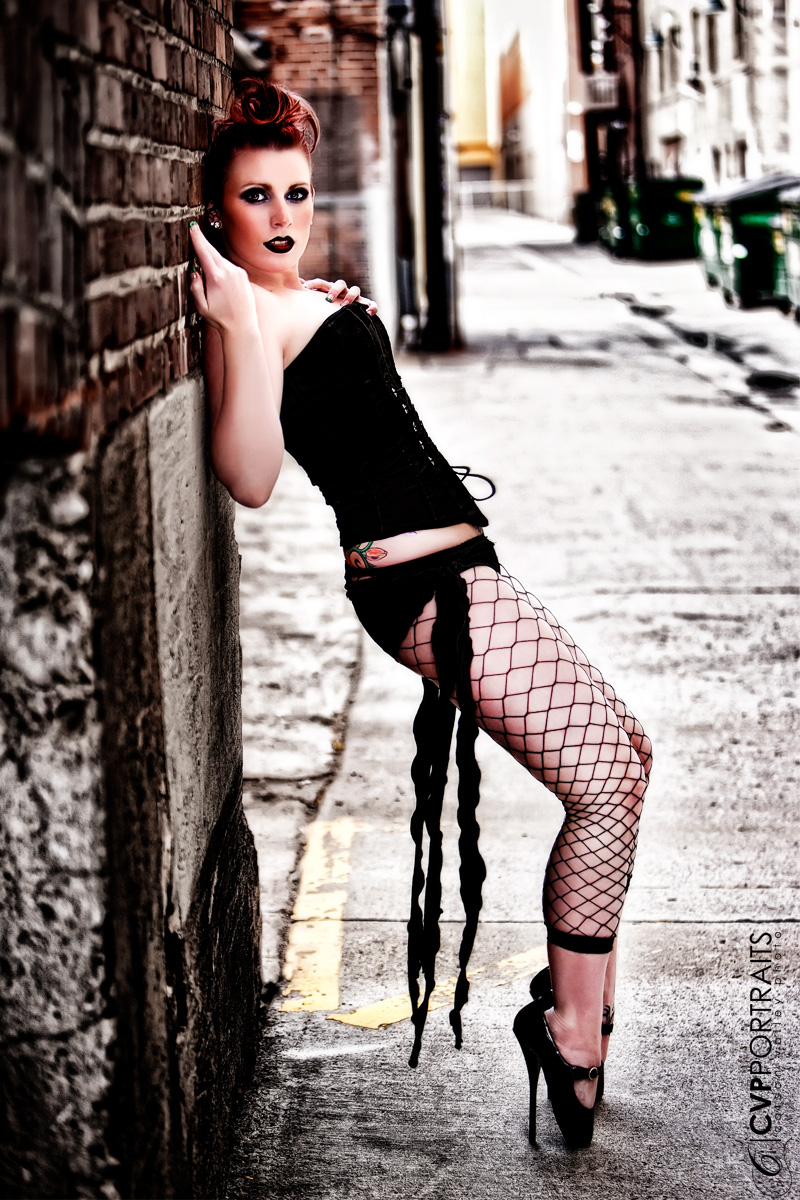 Female model photo shoot of Velvet Bernhard by CVP Studios in Reno NV, makeup by Kimberly Croft MUA