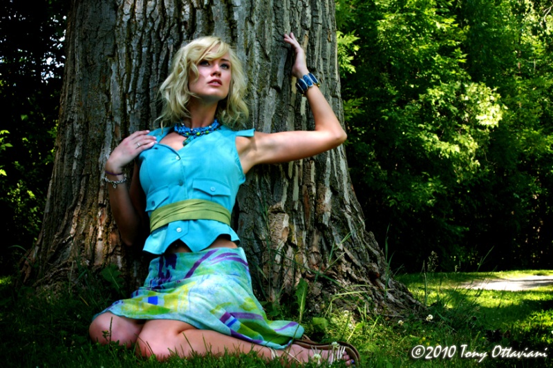 Female model photo shoot of LEESAE by Tony Ottaviani, clothing designed by Jana Hanzel