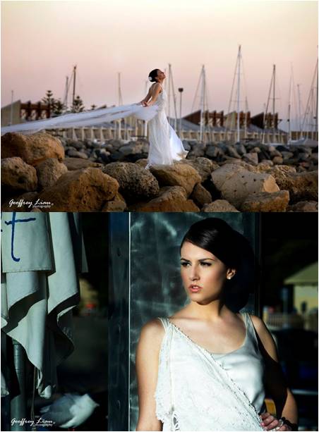 Female model photo shoot of Angelina Arcaro Couture and Alaura Scarpetta by Geoffrey Liau in Fremantle