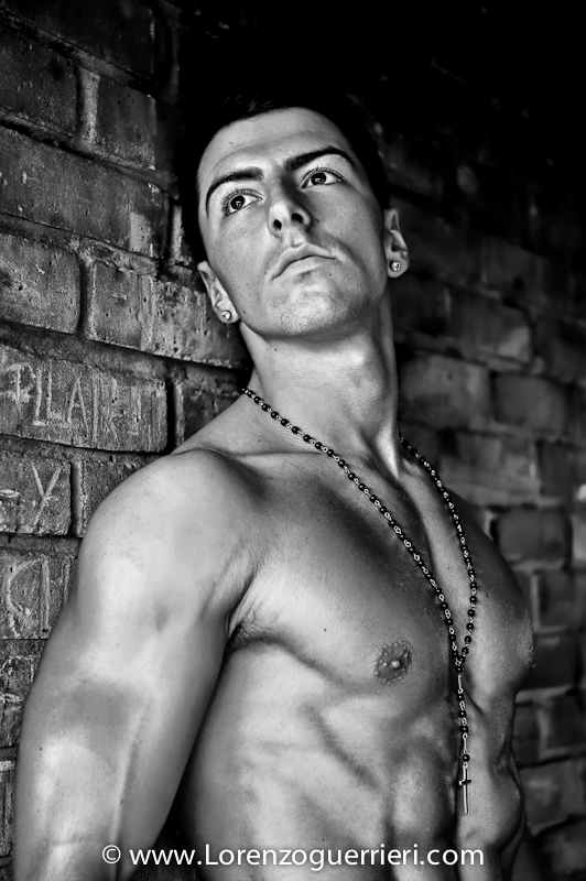 Male model photo shoot of Lorenzo Guerrieri in London