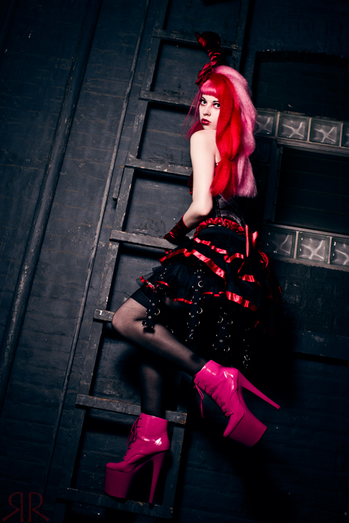 Female model photo shoot of Ophelia Darkly by RedrumCollaboration in Chicago, IL