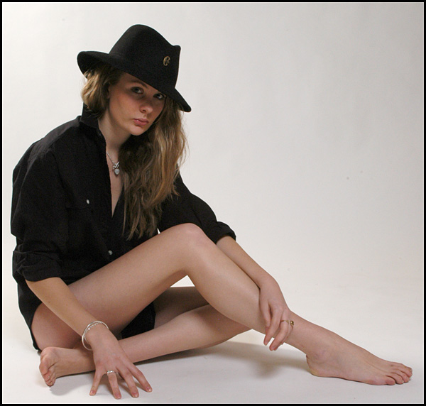 Female model photo shoot of Lin21W in studio