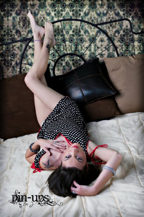 Female model photo shoot of Kat Mykals by Pin-Ups by Eric J