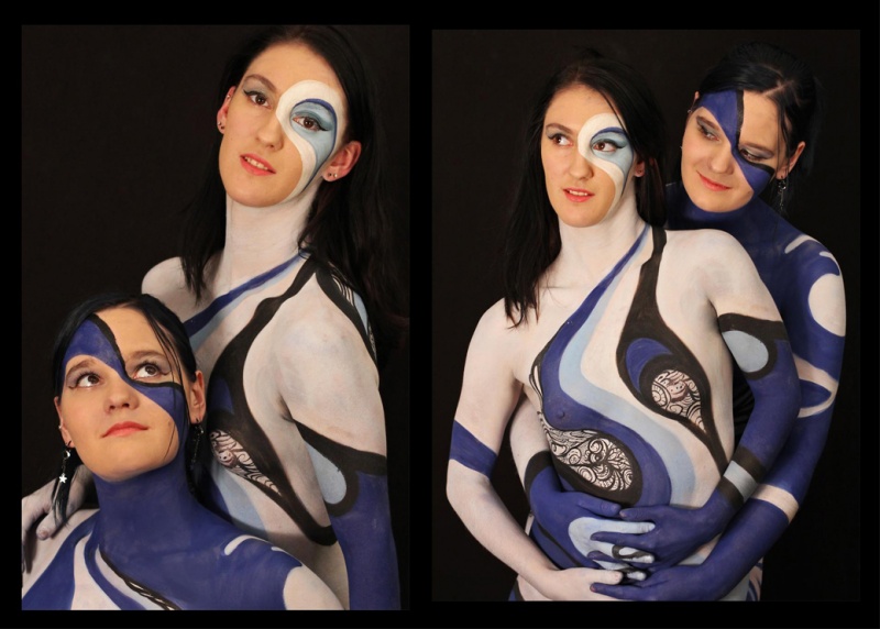 Female model photo shoot of Princess_of_Gothica and Rhody, body painted by PaintedYou