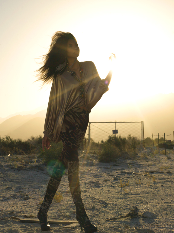 Female model photo shoot of RawPhotographyLA in Salton Sea