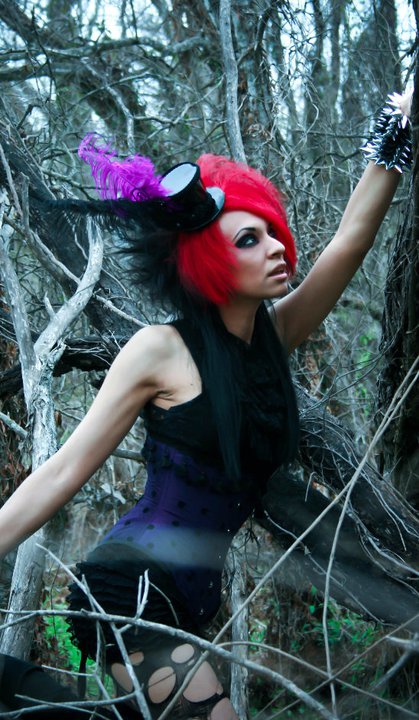 Female model photo shoot of xGermanyx in IIn the Woods