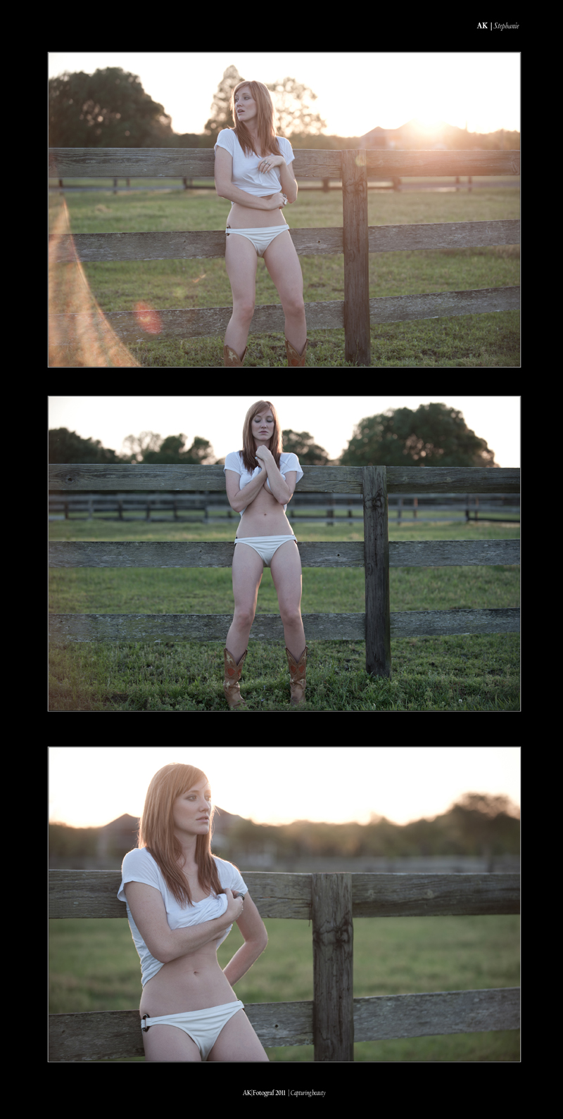 Female model photo shoot of Esse Jay by AK in the farm.