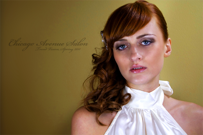 Female model photo shoot of Gala_De in Chicago Avenu Salon