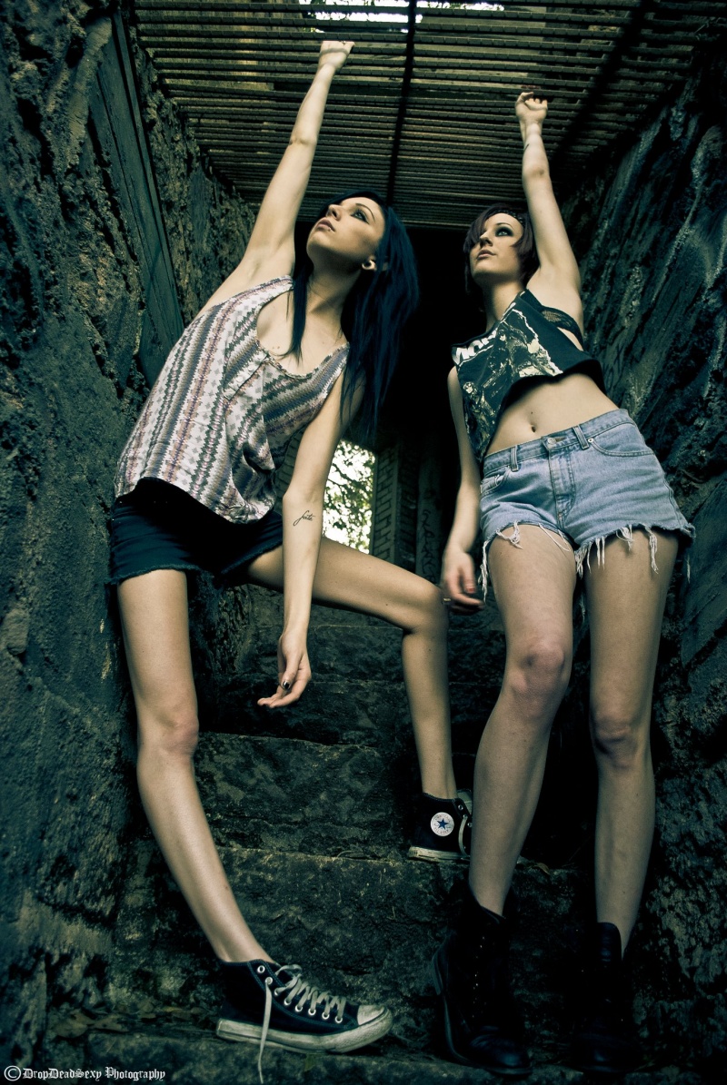 Female model photo shoot of DropDeadSexyPhotography in Abandoned Zoo in LA