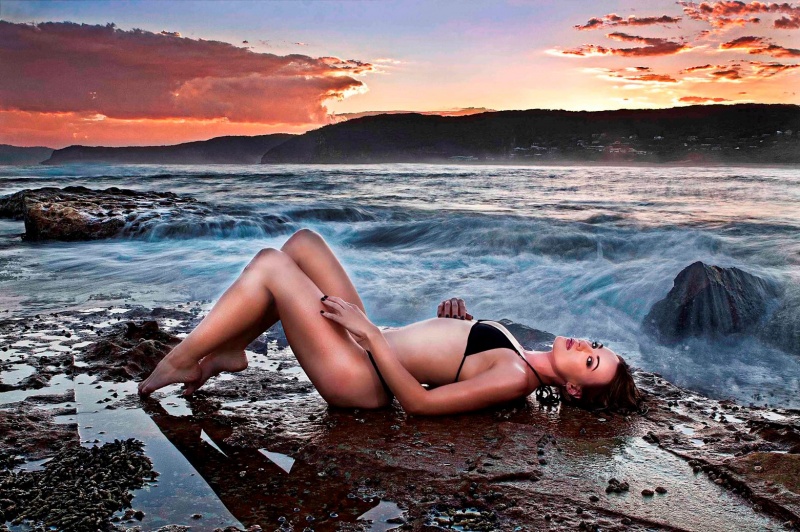 Female model photo shoot of Chanteik by Kounelli photography in Pretty Beach, Central Coast