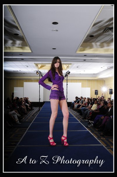 Female model photo shoot of Ashlie Olson in Virginia Fashion Week