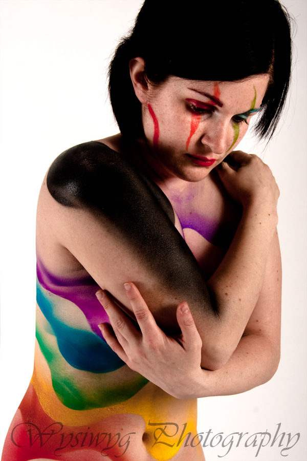 Male and Female model photo shoot of Extreme Body Art and Little Irish Rose by Wysiwyg Photography