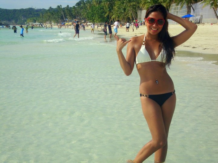 Female model photo shoot of Kriyaness in Boracay Beach, philippines