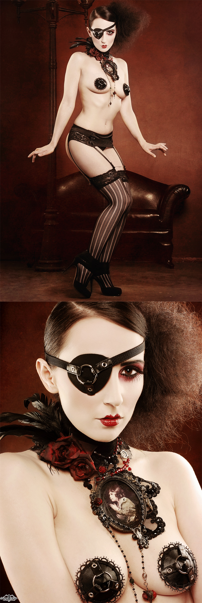 Female model photo shoot of Gothfox Designs and Juchi by Danger Ninja