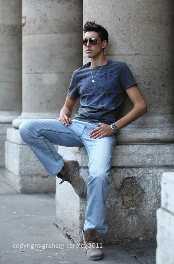 Male model photo shoot of graham carpio in paris, france
