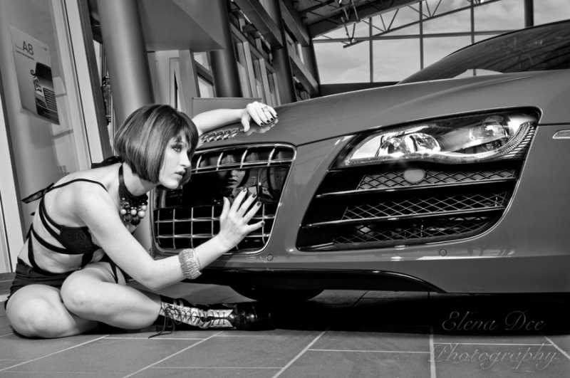 Female model photo shoot of Elena Dee Photography in South Hills Audi