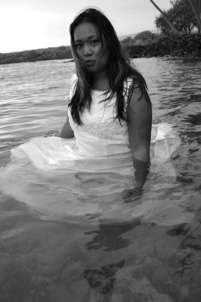 Female model photo shoot of Inez Dyson in City of Refuge, Hawaii (Big Island)
