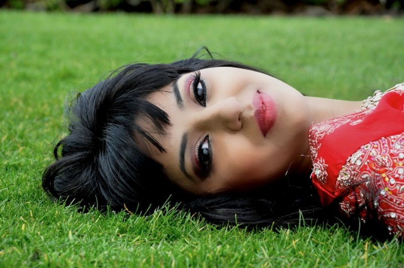 Female model photo shoot of dimple kumar