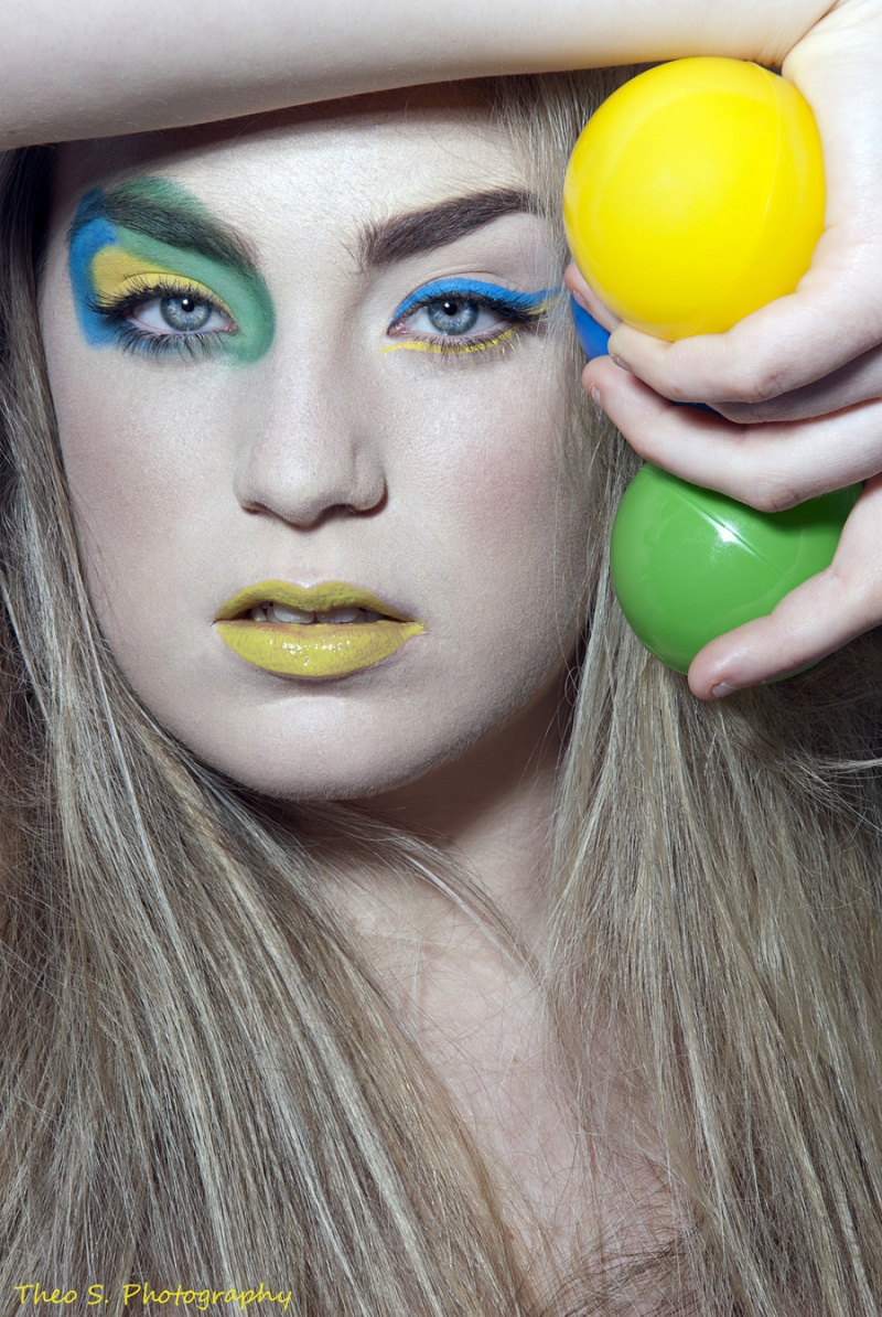 Female model photo shoot of Lexa Photography Dublin in Home Studio, makeup by Denise Murray Makeup
