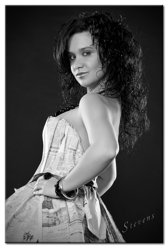 Female model photo shoot of Paula Ray  by DickStevensPhotography in Studio