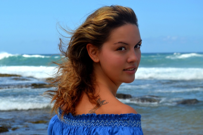 Female model photo shoot of JO JO in Dillingham, Hawaii, makeup by Anja Williams