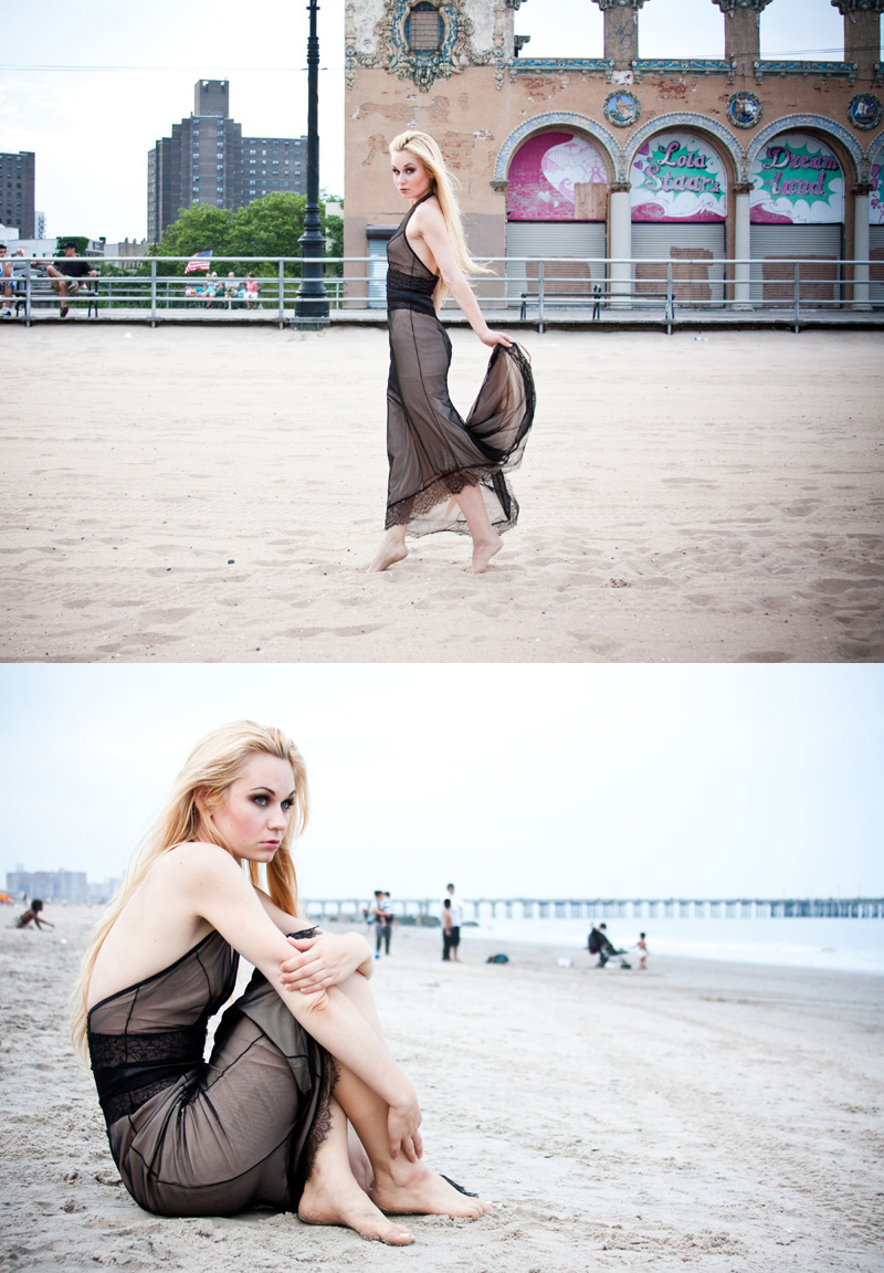 Female model photo shoot of Kerri Renae and Victoria Di by PhotoMelissa in Coney Island
