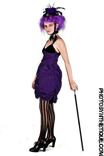 Female model photo shoot of Krystal Annette in SGMS 2009, clothing designed by Irregular Pearl Designs