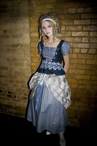Female model photo shoot of Krystal Annette in Flatline, clothing designed by Irregular Pearl Designs