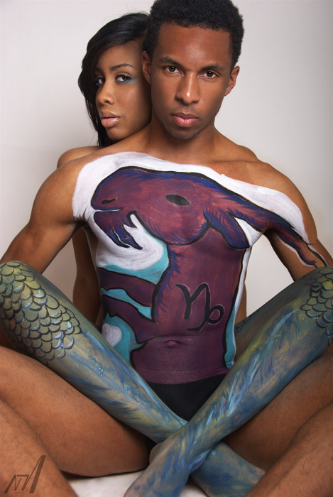 Female model photo shoot of Playful Faces in Maryland, retouched by NayMarie, body painted by Playful Faces