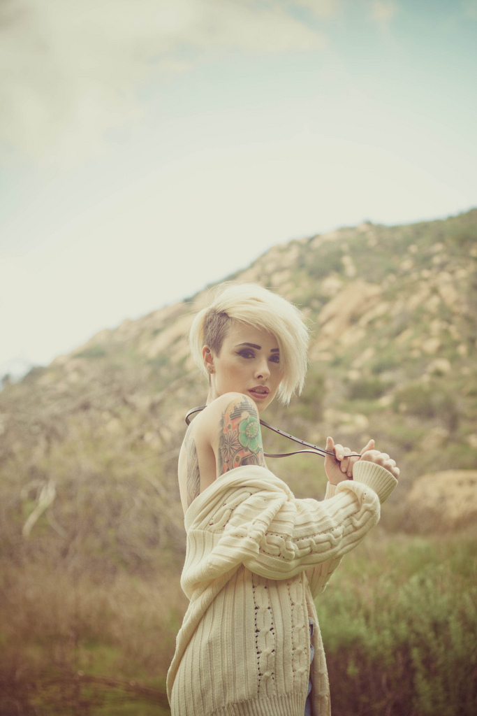 Female model photo shoot of shurie and Alysha Nett in the ranch. simi valley, ca, makeup by Make up by Serena J