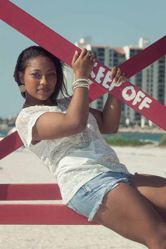 Female model photo shoot of Jessica Sade in Sand Key Beach