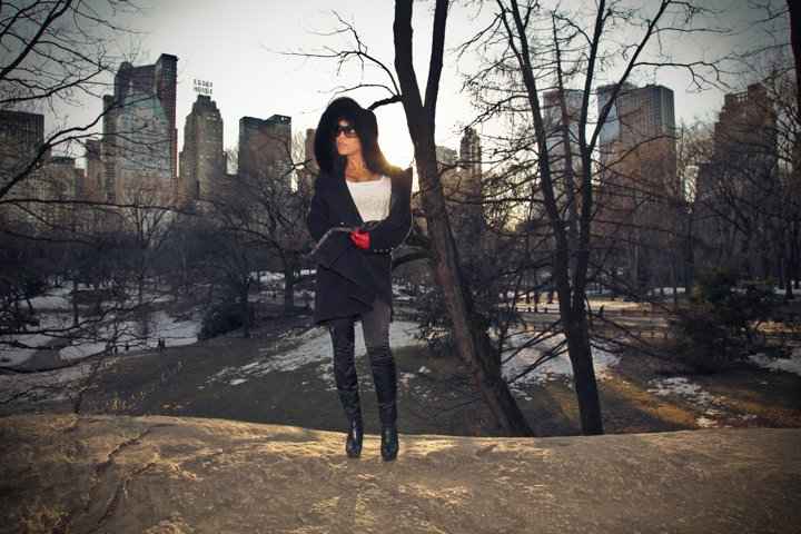 Female model photo shoot of Cristina A in Central Park-NYC