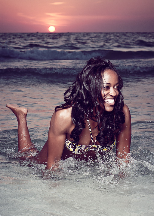 Female model photo shoot of Evonne Monet in Clearwater Beach