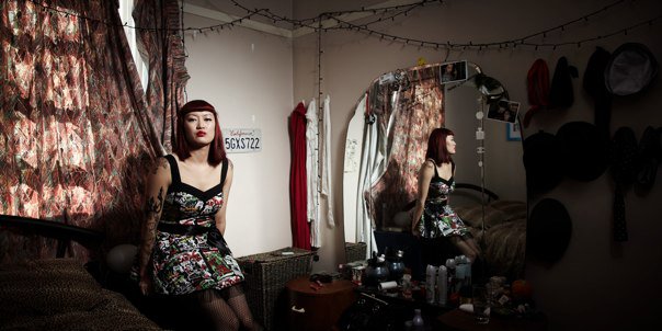 Female model photo shoot of Miss Mia Doll by blackclip