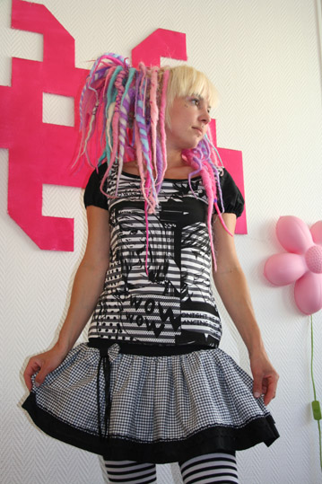 Female model photo shoot of Eleonore Clothing