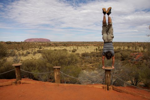 Male model photo shoot of David Tribal in Uluru, Australia