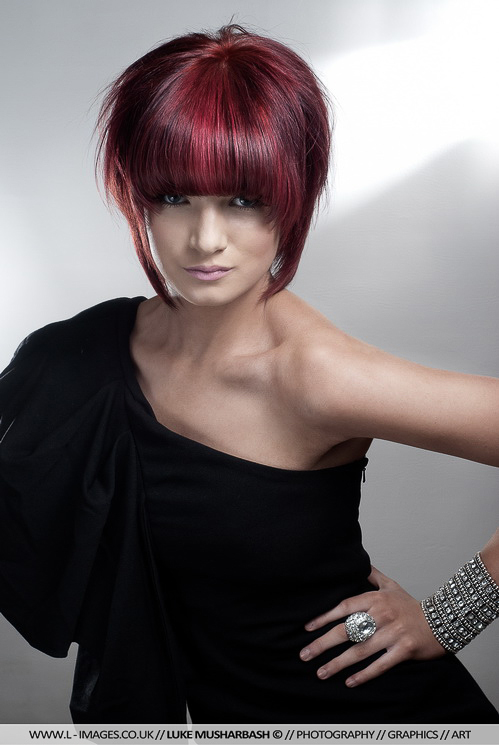 Female model photo shoot of Ames Cunningham in Gloss Hairdressers, UK
