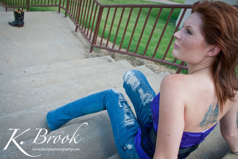 Female model photo shoot of K Brook Photography