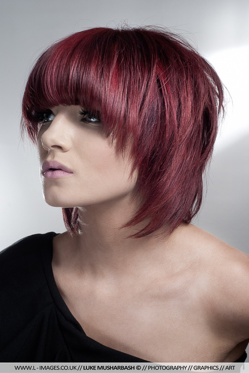 Female model photo shoot of Ames Cunningham in Gloss Hairdressers, UK