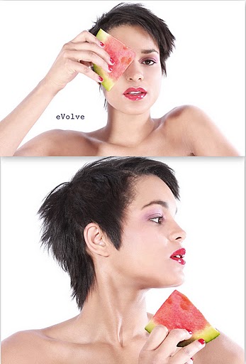 Female model photo shoot of Visage Allure MUA by e by M 