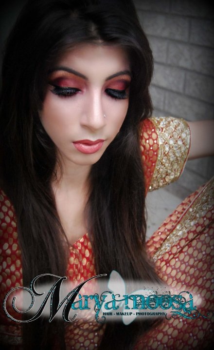 Female model photo shoot of Makeup by Marya Moosa
