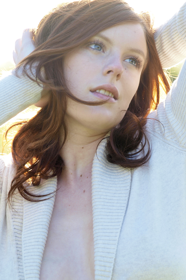Female model photo shoot of Ginger Ryan by Archer Stevens Studio
