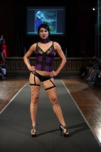 Female model photo shoot of Elysium Couture in Circa Nocturna fashion Show, melbourne 2011