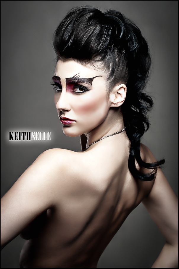 Female model photo shoot of Hair By Kristy Marie, makeup by Charissa Jane MUA