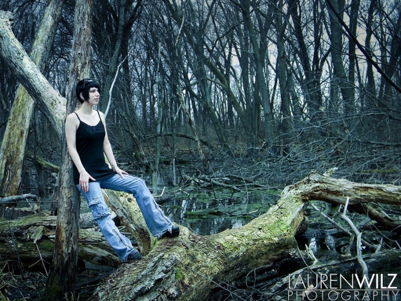 Female model photo shoot of LaurenWilzPhotography and Tragicat in Madison, WI
