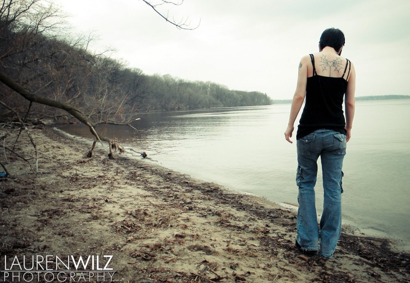 Female model photo shoot of LaurenWilzPhotography and Tragicat in Madison, WI