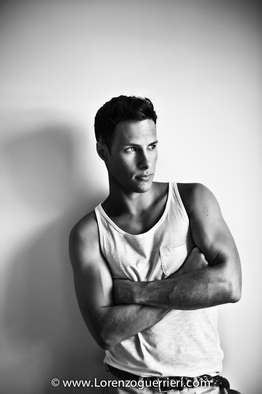 Male model photo shoot of Lorenzo Guerrieri in London