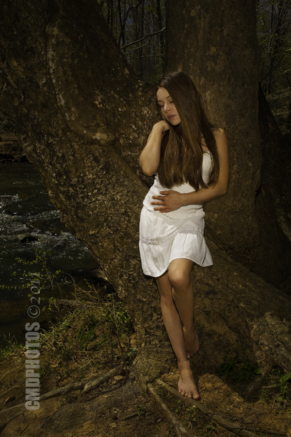 Female model photo shoot of Jessica Montez in Eno River